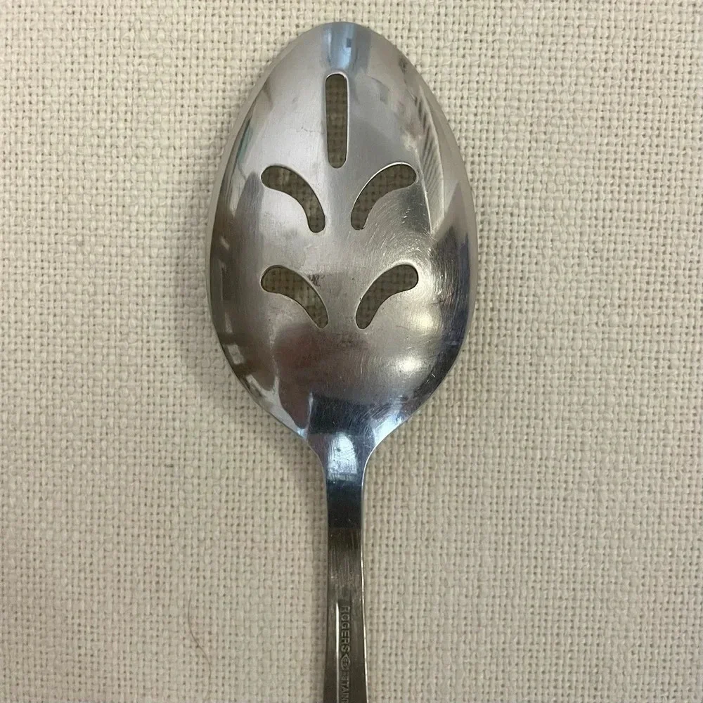 Case Vista (Stainless) by Stanley Roberts Pierced Tablespoon (Serving Spoon)